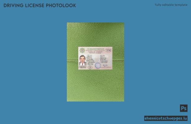 Beispielvorschau für das Foto des turkmenischen Führerscheins